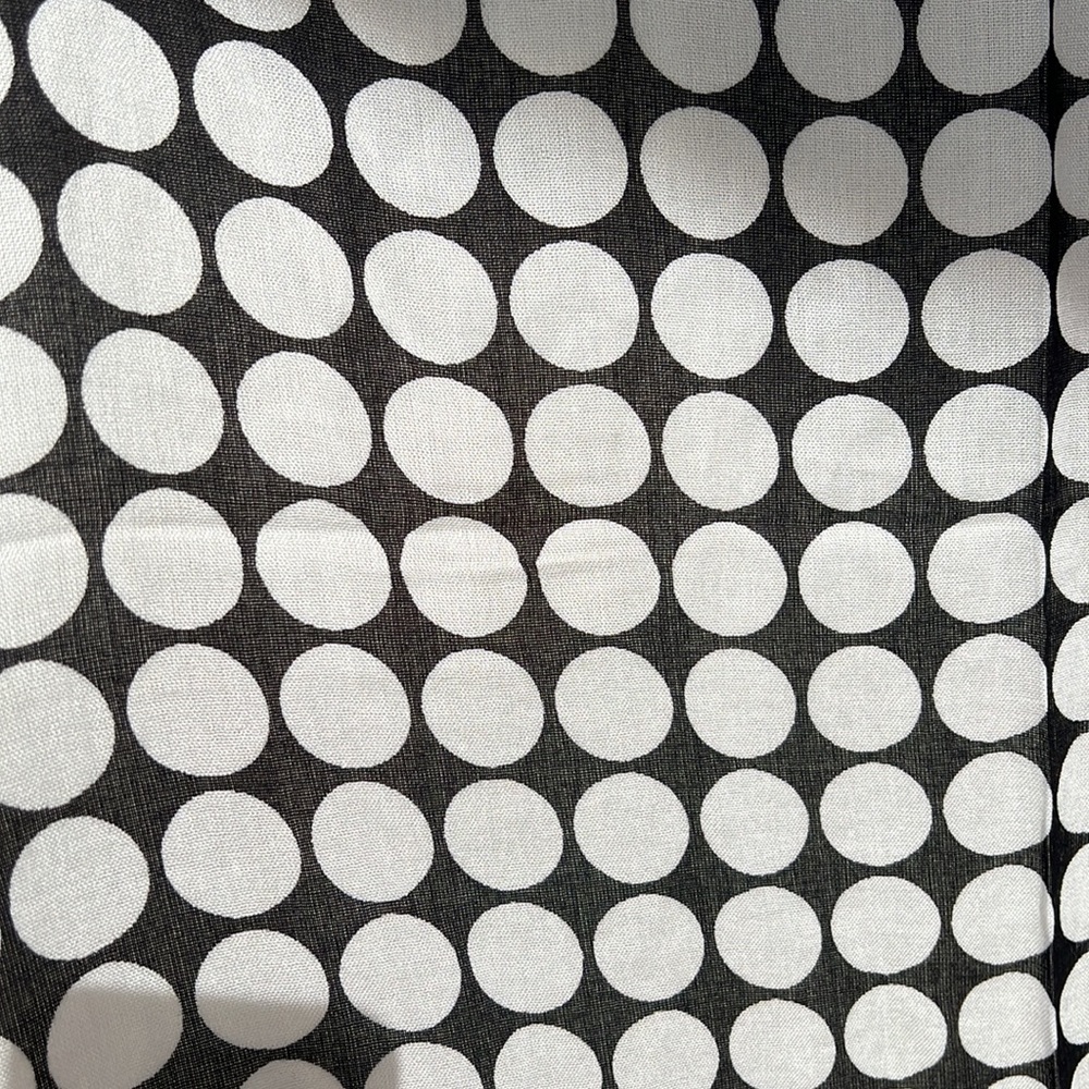 KATE SPADE Dancefloor oblong scarf black and white polka dots - Picture 5 of 12